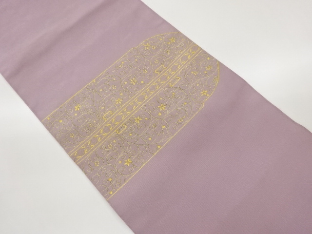 JAPANESE NAGOYA OBI / WOVEN FLOWER ARABESQUE